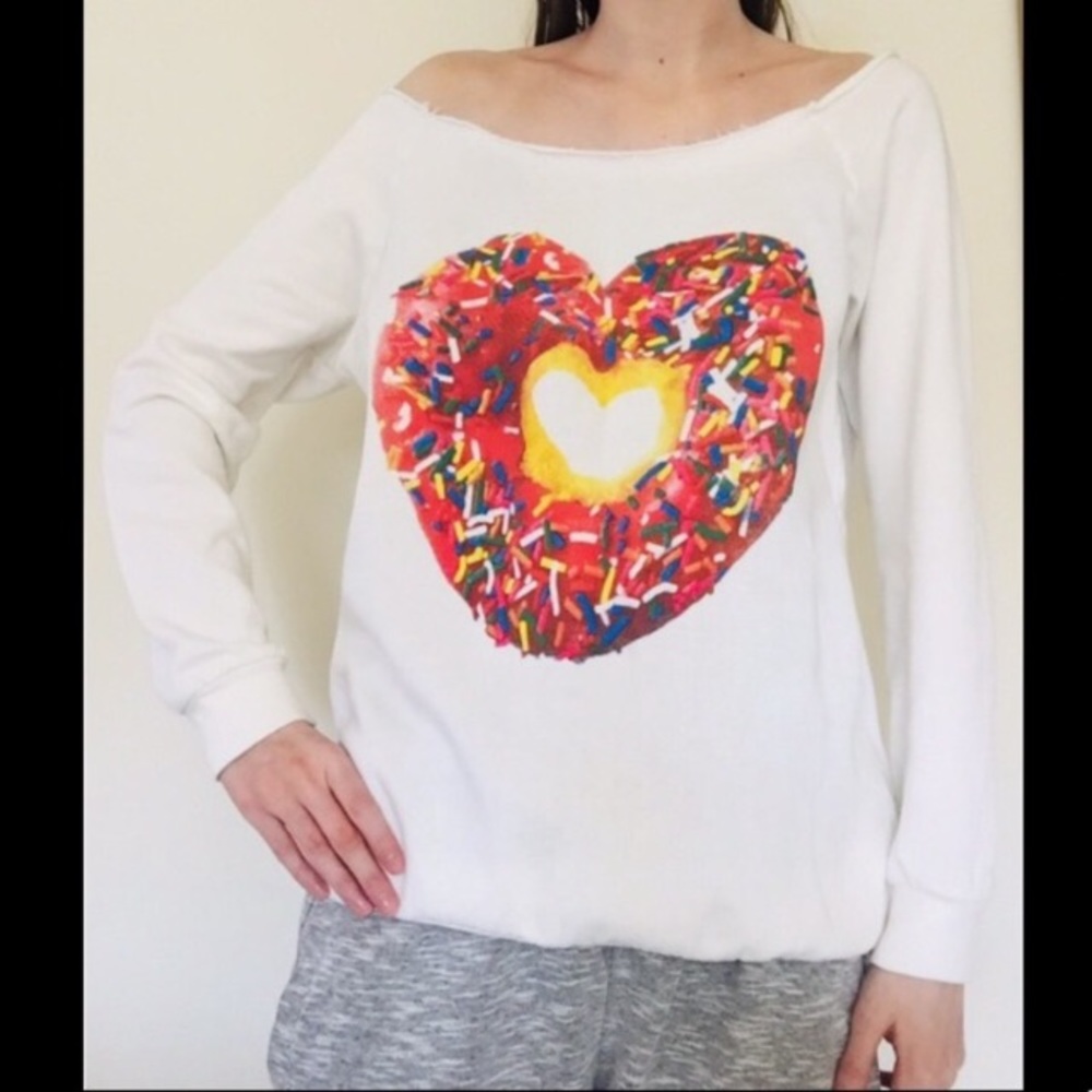 White Donut Sweater